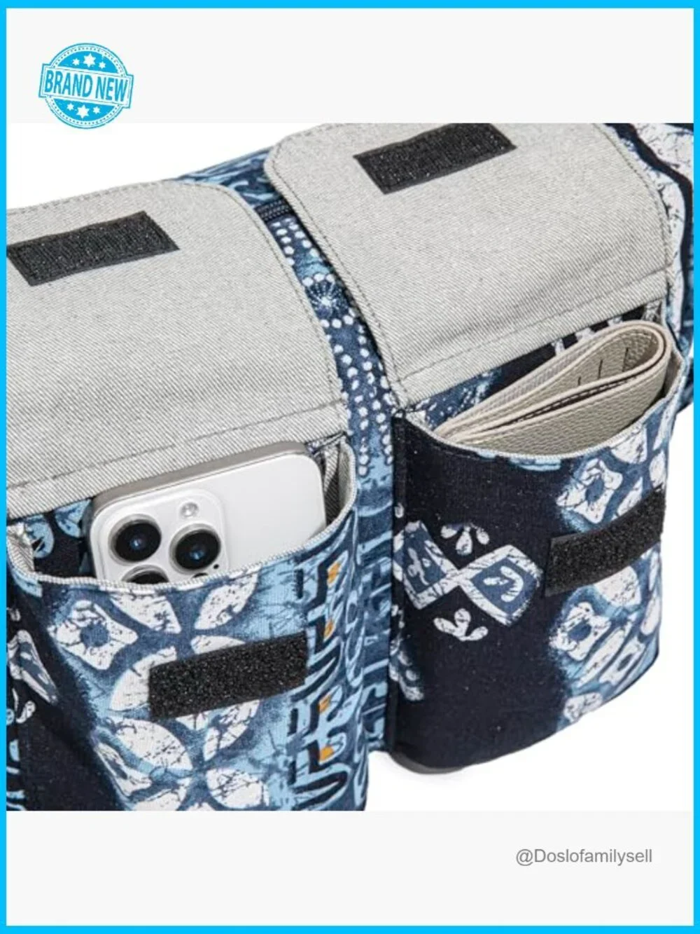 Retro Canvas Hobo Shoulder Bag Bohemian Hippie Crossbody Multiple Pockets